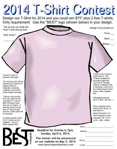 2014 t-shirt entry form