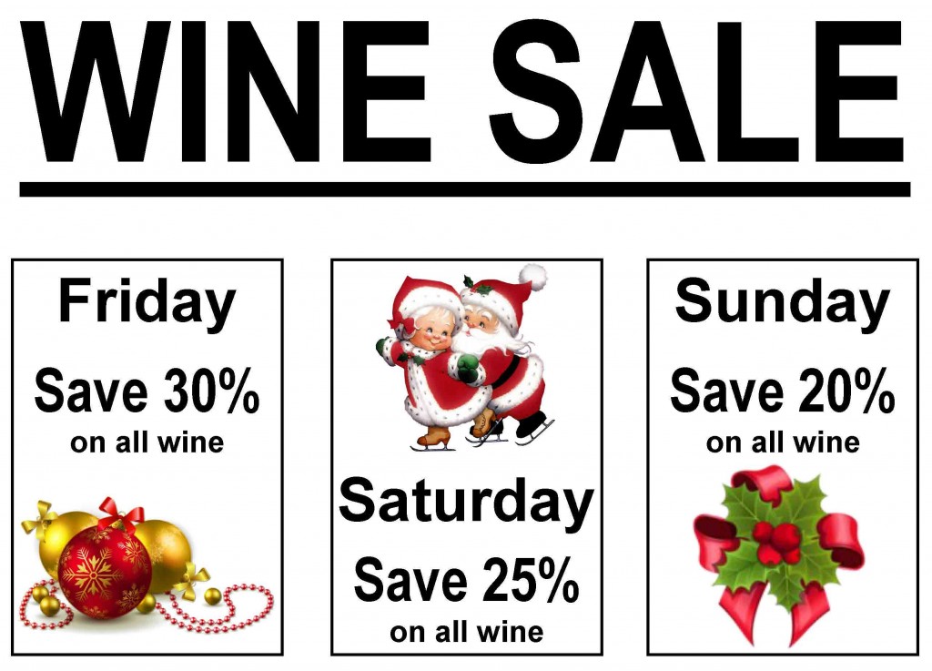 Holiday Wine Sale 2015